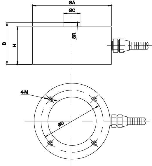 压力传感器CAZF-Y51尺寸图